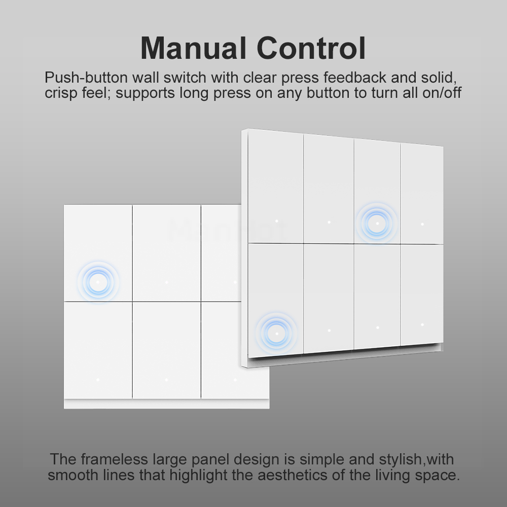 MANHOT 6/8 Gang WiFi Zigbee Sm - Smart Light Switch Wifi recension och pris