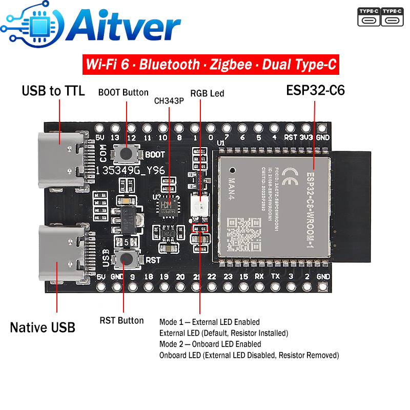 ESP32 C6 Development Board WiF - Esp32 Smart Home Kit recension och pris