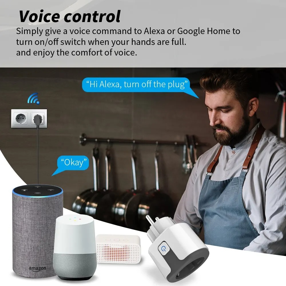 WiFi EU Smart Socket Plug Work - Wifi Smart Plug recension och pris