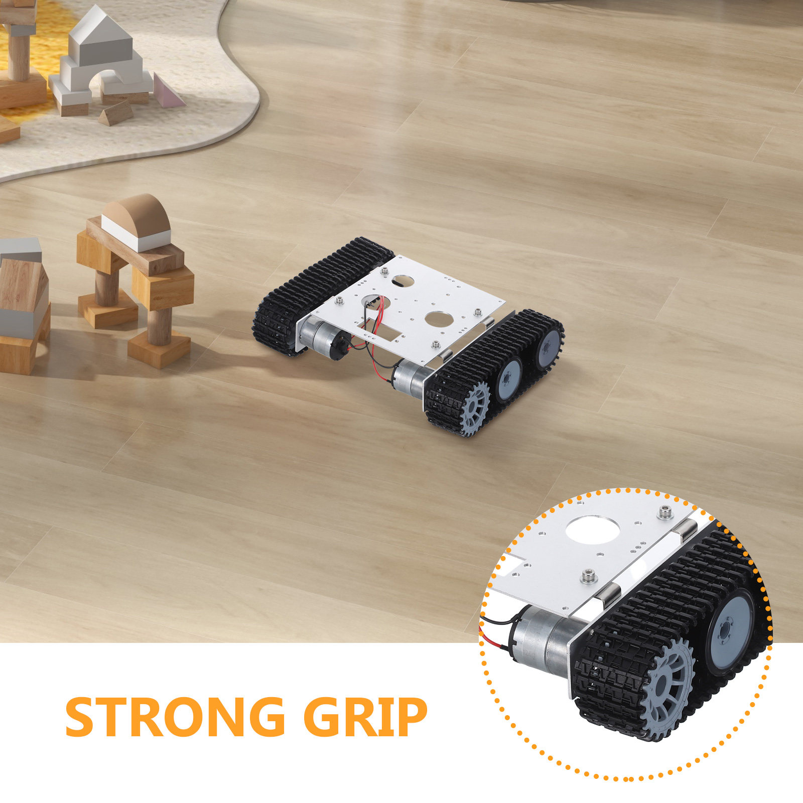 Metal Robot Tank Chassis Kit - - Stem Robotics Kit recension och pris