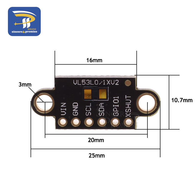 VL53L1X Laser Ranging Flight T - Sensor Kit Arduino recension och pris