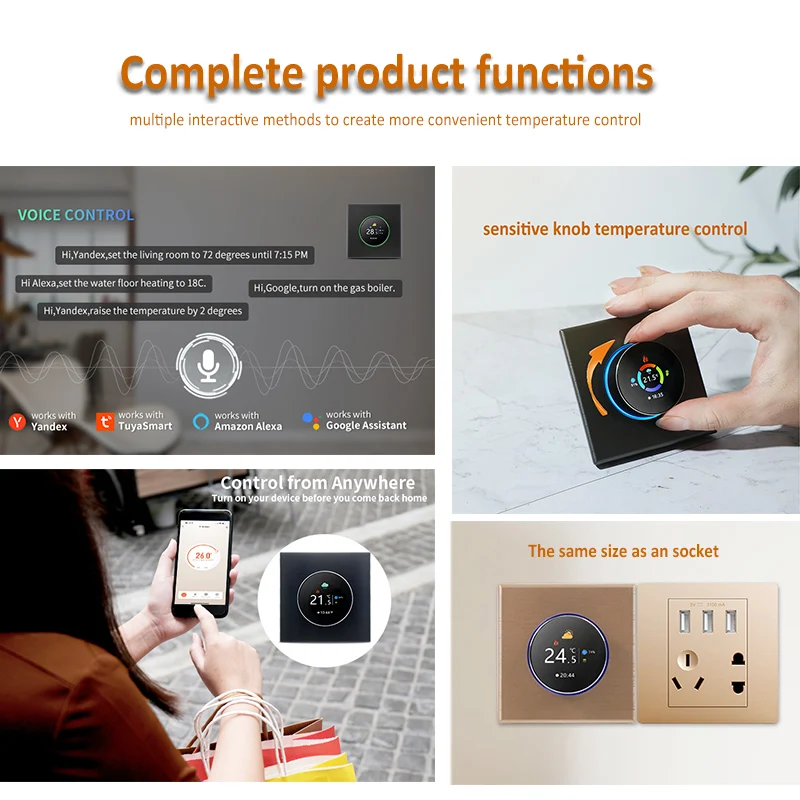 In stock Tuya Knob Thermostat  - Wifi Thermostat recension och pris