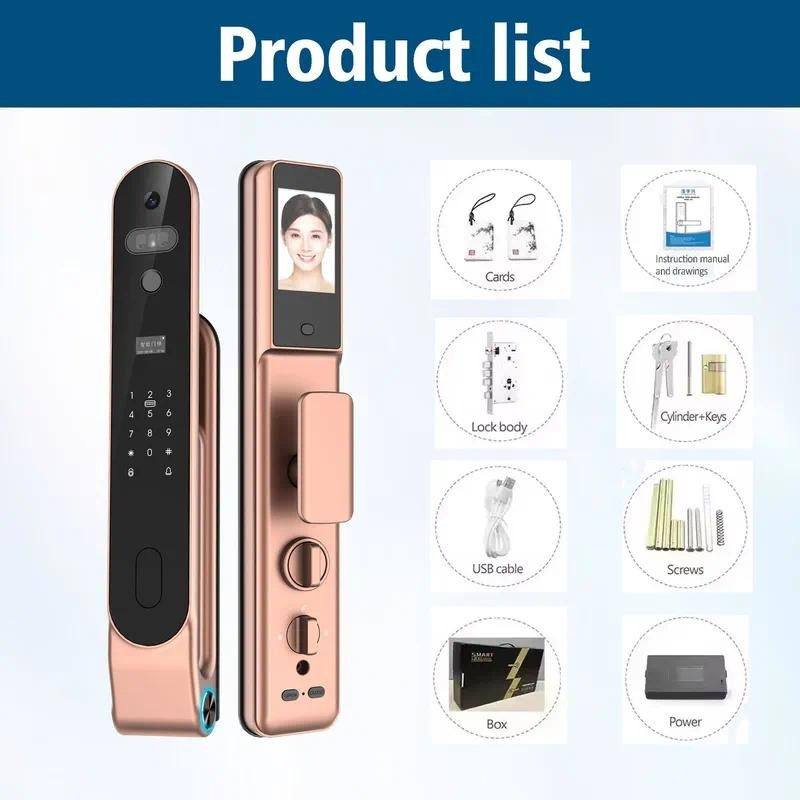 High quality 3D Face Lock Pass - Smart Door Lock Wifi recension och pris