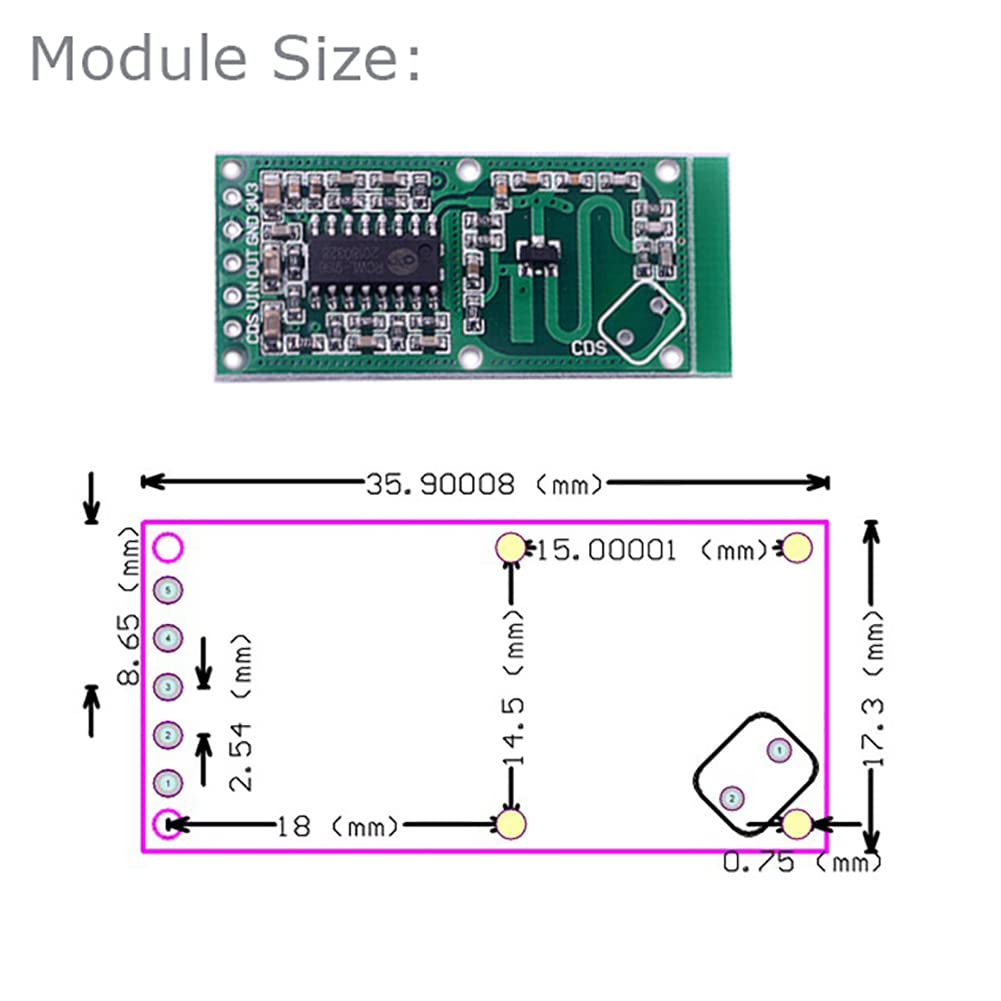 5PCS RCWL-0516 Motion Detectio - Esp8266 Relay Module recension och pris