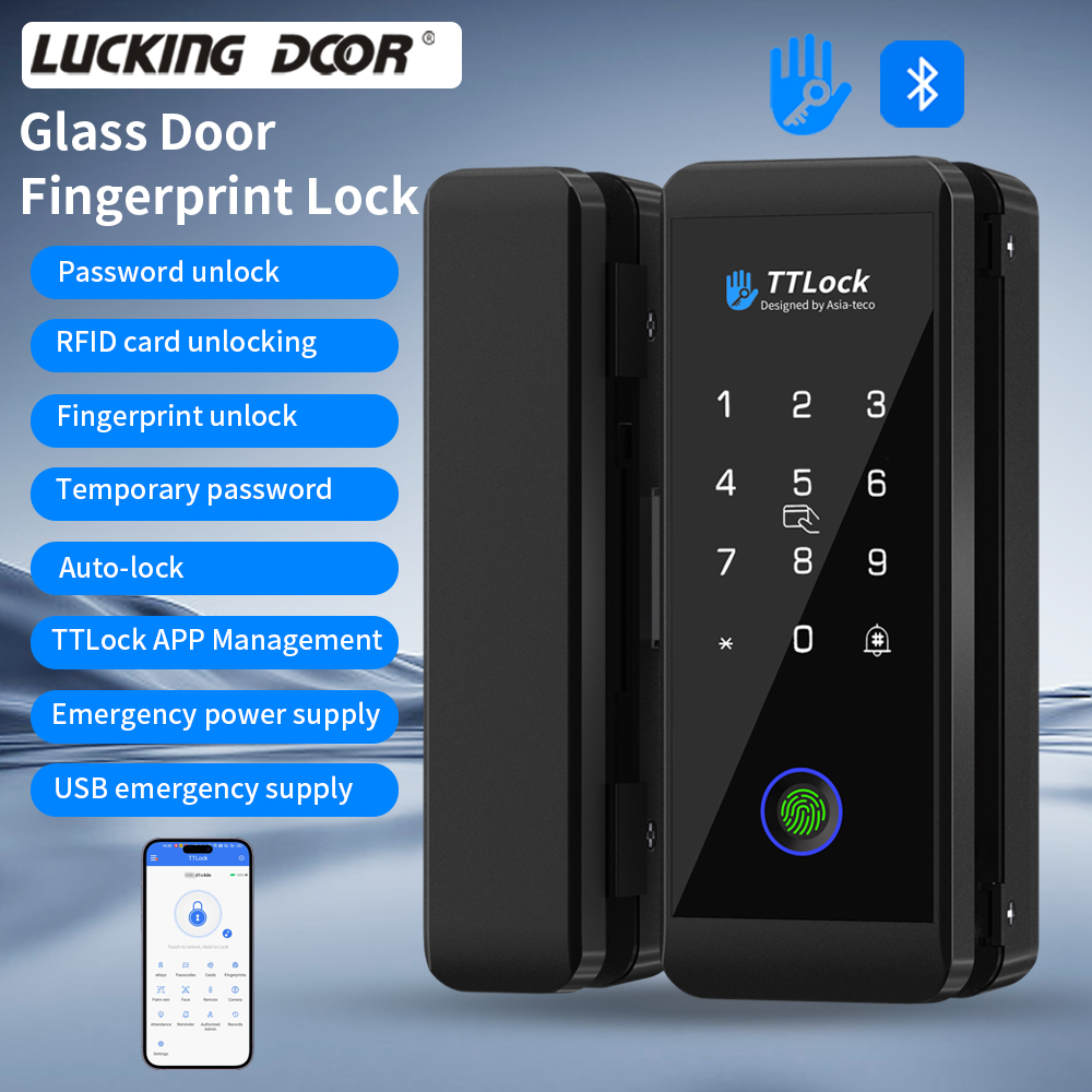 TTLOCK Smart Glass Lock Finger - Smart Door Lock Wifi recension och pris